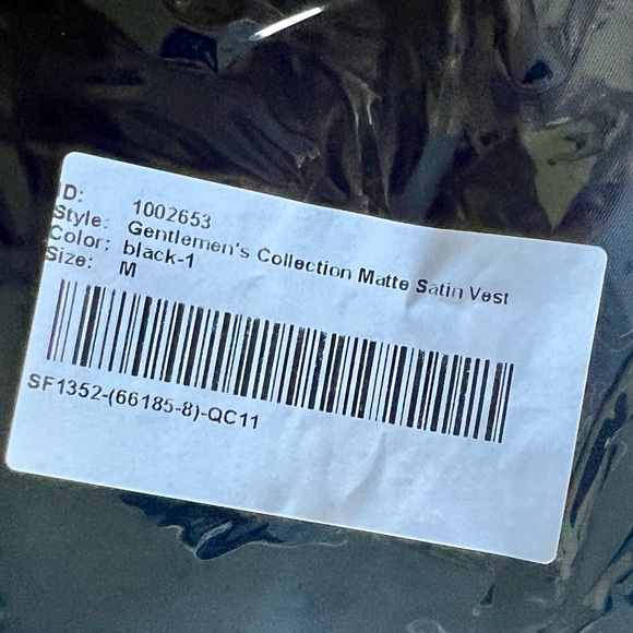 MATTE SATIN VEST BLACK - Picture 5 of 7